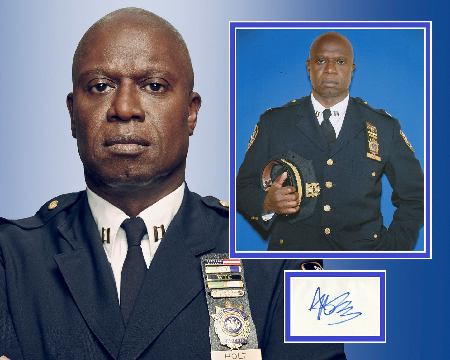 ANDRE BRAUGHER SIGNED BROOKLYN NINE-NINE PHOTO MOUNT