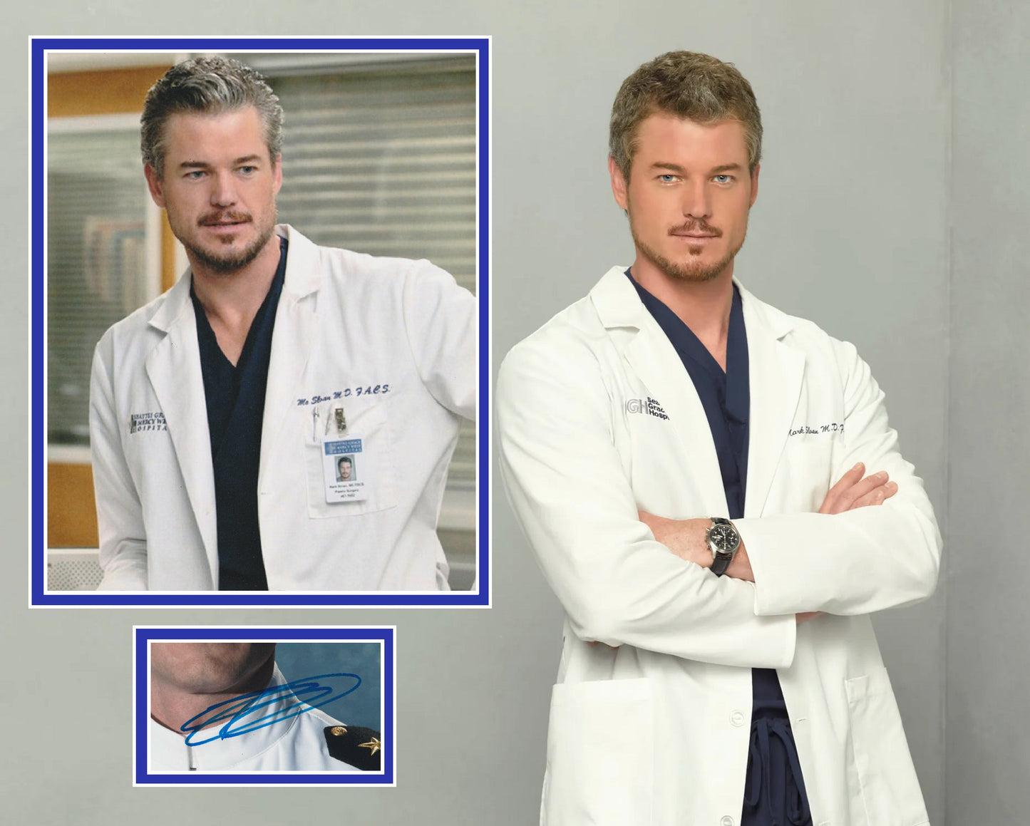 ERIC DANE SIGNED GREY'S ANATOMY PHOTO MOUNT