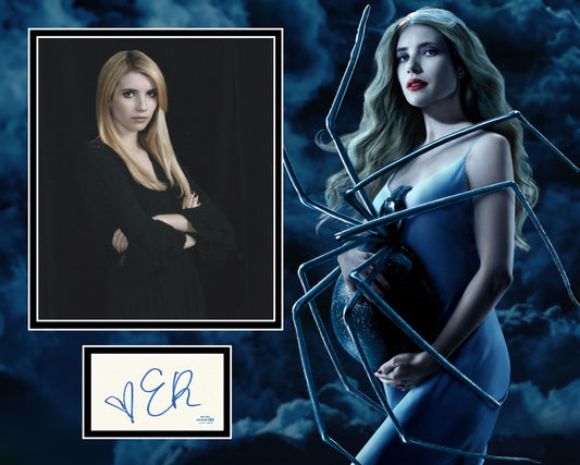 EMMA ROBERTS SIGNED AMERICAN HORROR STORY PHOTO MOUNT ALSO ACOA