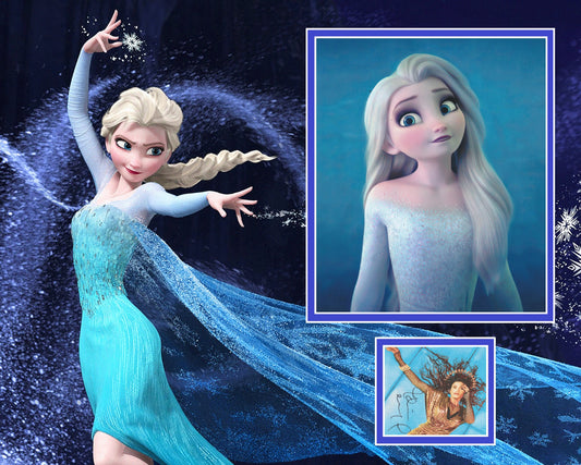IDINA MENZEL SIGNED FROZEN PHOTO MOUNT