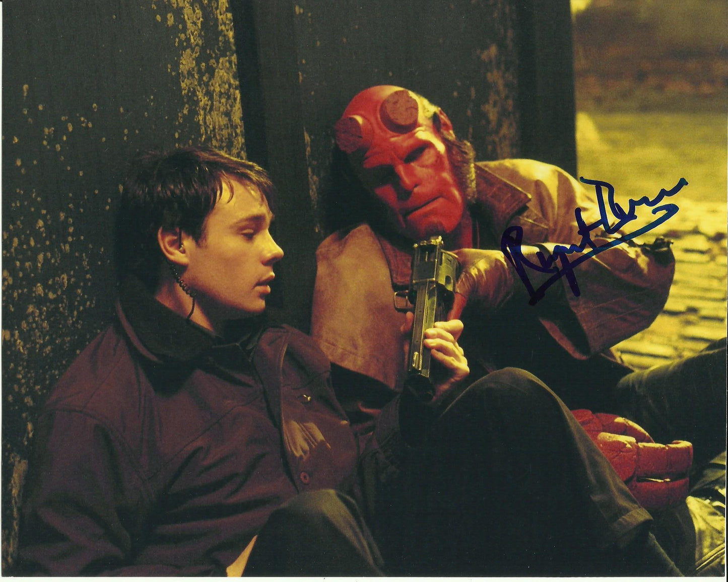 RUPERT EVANS SIGNED HELLBOY 8X10 PHOTO