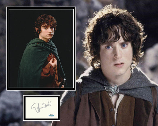 ELIJAH WOOD SIGNED THE LORD OF THE RINGS PHOTO MOUNT ALSO ACOA