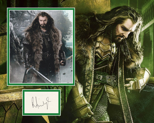 RICHARD ARMITAGE SIGNED THE HOBBIT PHOTO MOUNT