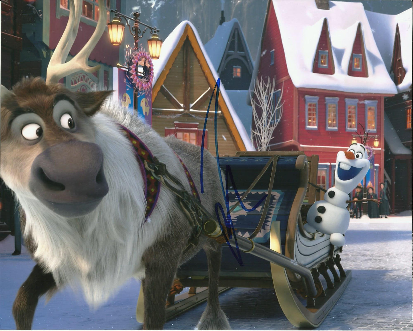 JOSH GAD SIGNED FROZEN 8X10 PHOTO (2)