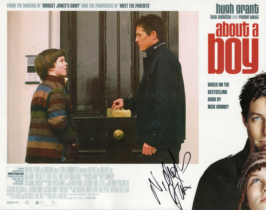 NICHOLAS HOULT SIGNED LARGE ABOUT A BOY PHOTO (2)