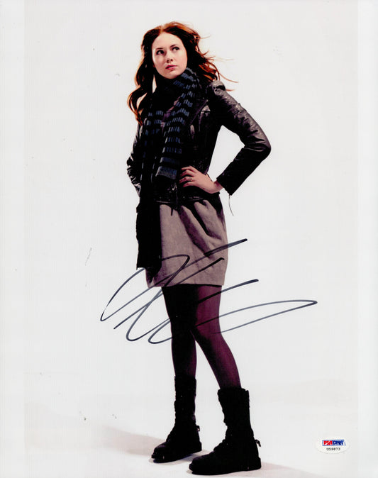 KAREN GILLAN SIGNED 14X11 PHOTO DR WHO ALSO PSA