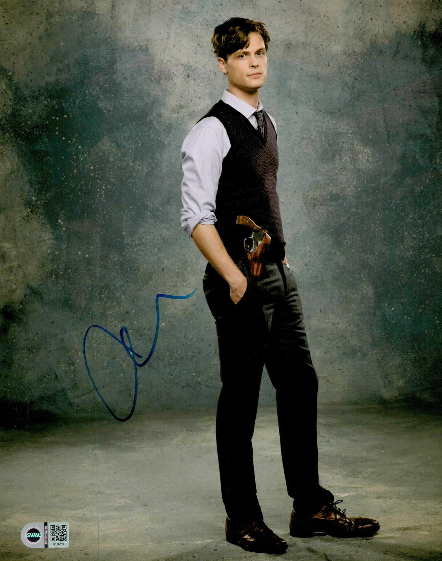 MATTHEW GRAY GUBLER SIGNED CRIMINAL MINDS 14X11 PHOTO SWAU