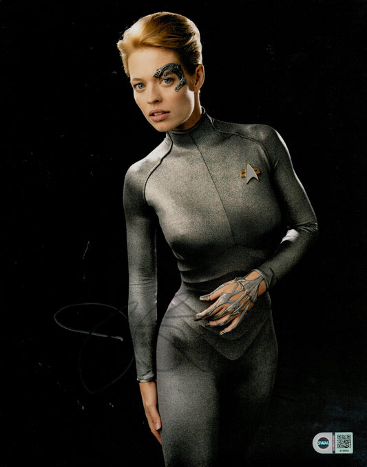 JERI RYAN SIGNED LARGE STAR TREK VOYAGER 14X11 PHOTO (1) ASO SWAU