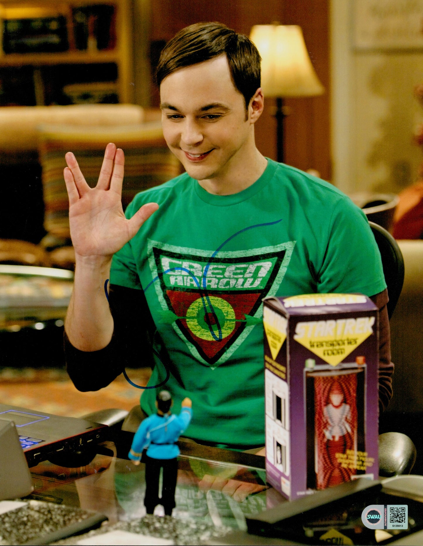 JIM PARSONS SIGNED THE BIG BANG THEORY 14X11 PHOTO ALSO SWAU (2)