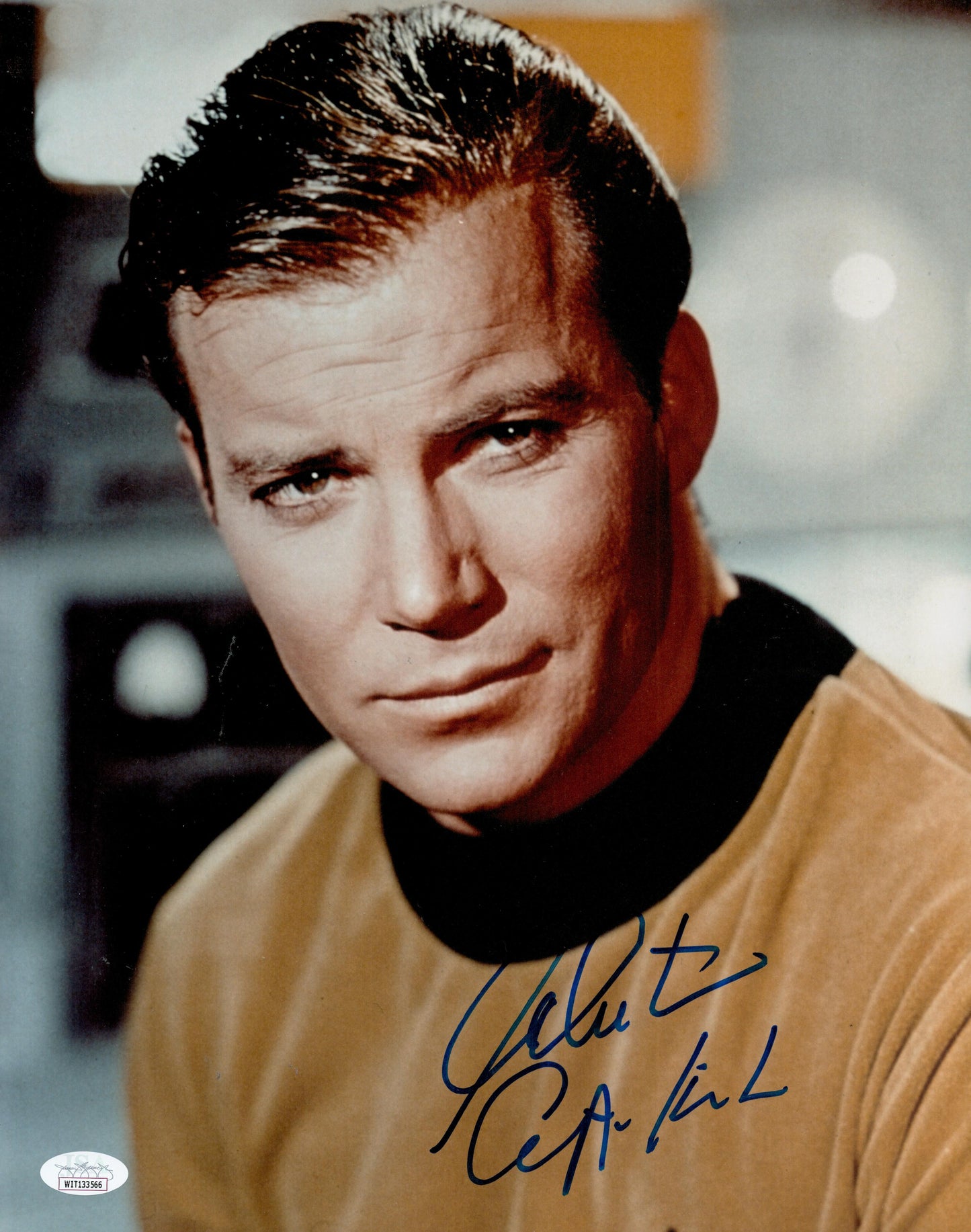 WILLIAM SHATNER SIGNED STAR TREK 14X11 PHOTO (1) ALSO JSA