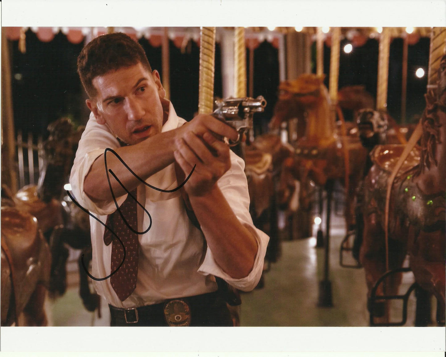JON BERNTHAL SIGNED MOB CITY 8X10 PHOTO