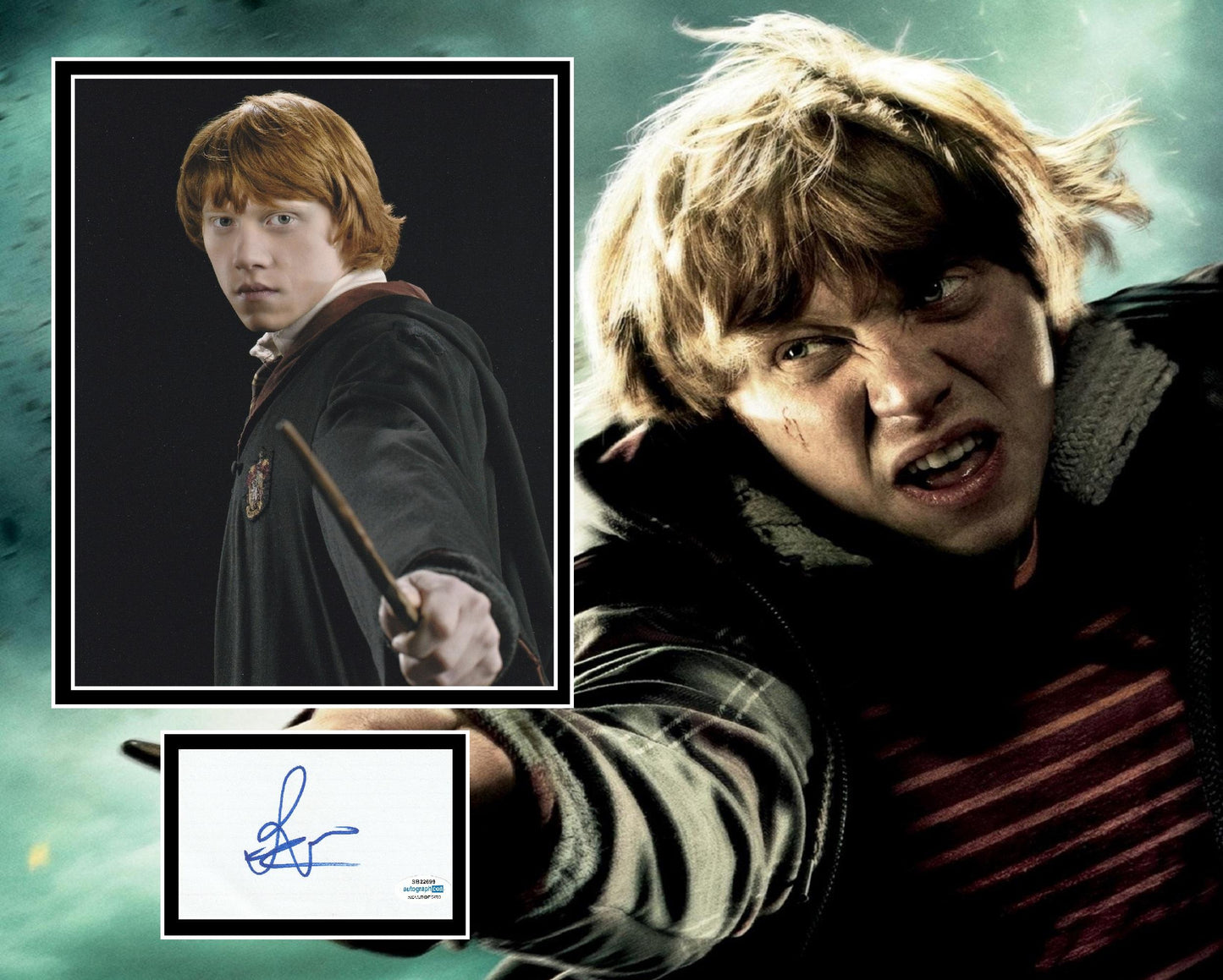 RUPERT GRINT SIGNED HARRY POTTER PHOTO MOUNT ALSO ACOA