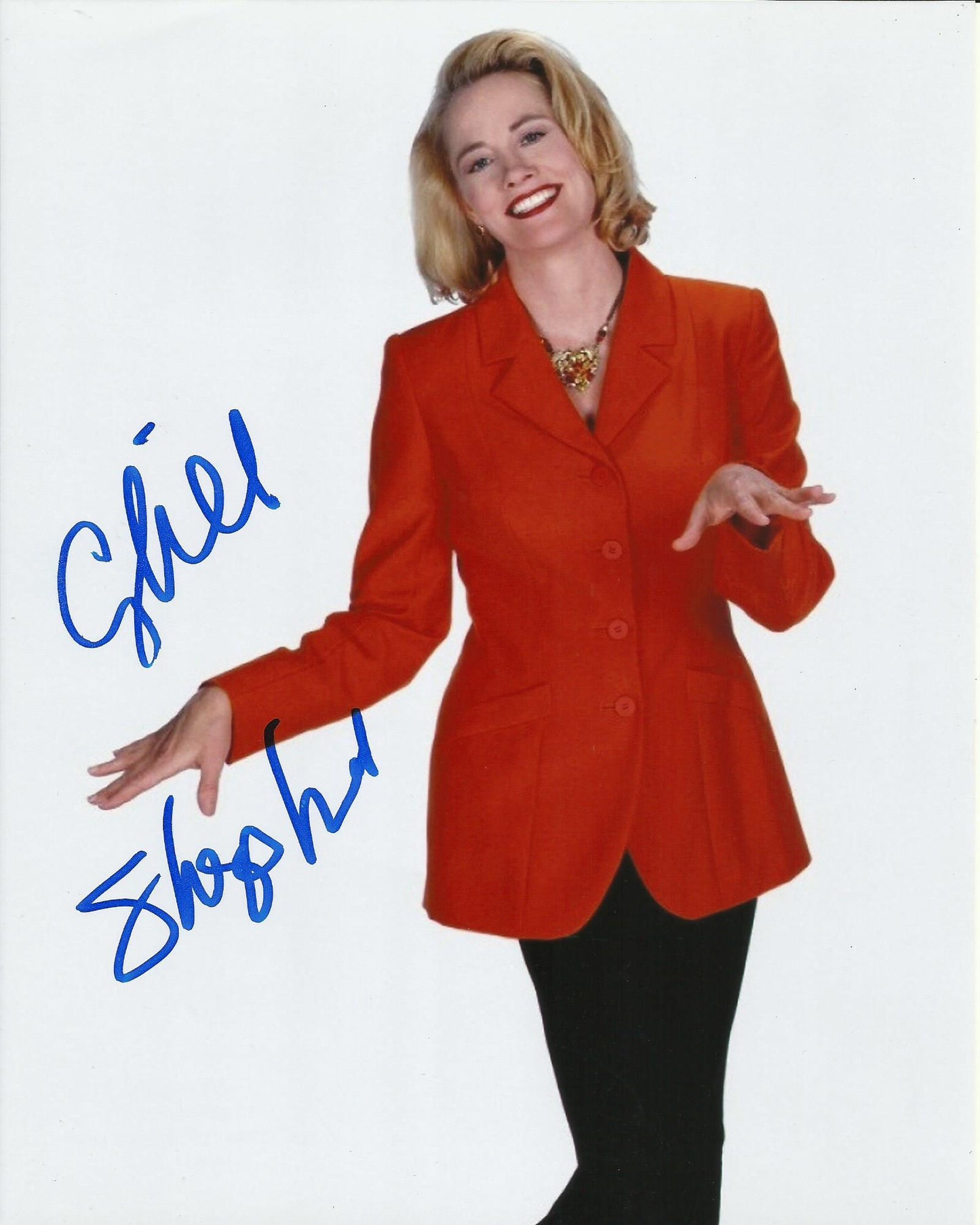 CYBIL SHPEHERD SIGNED SEXY MOONLIGHTING 10X8 PHOTO (1)