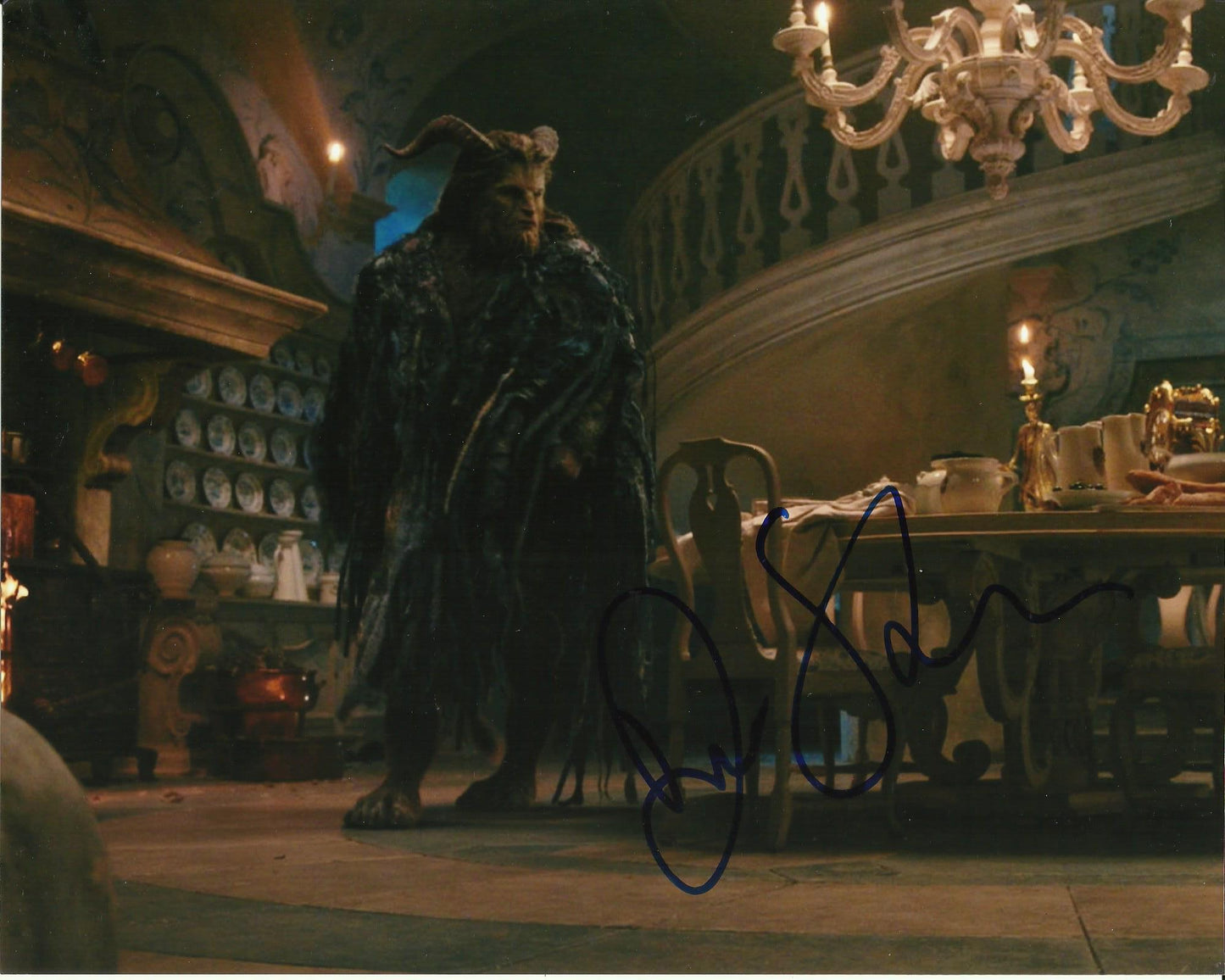 DAN STEVENS SIGNED BEAUTY AND THE BEAST 8X10 PHOTO (1)