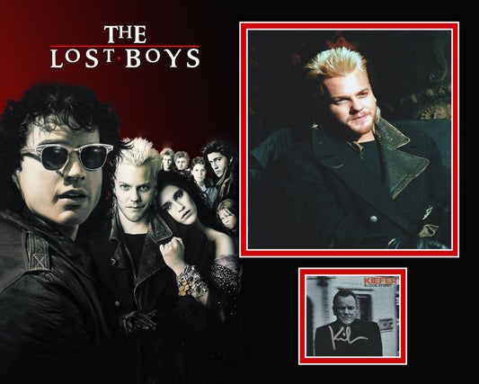 KIEFER SUTHERLAND SIGNED THE LOST BOYS PHOTO MOUNT
