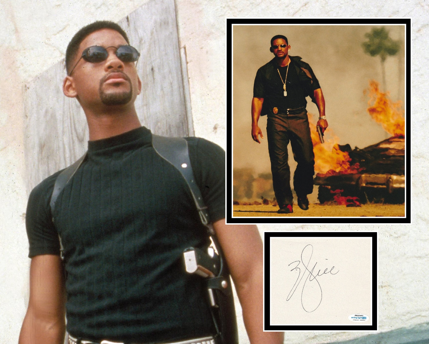 WILL SMITH SIGNED BAD BOYS PHOTO MOUNT ALSO ACOA