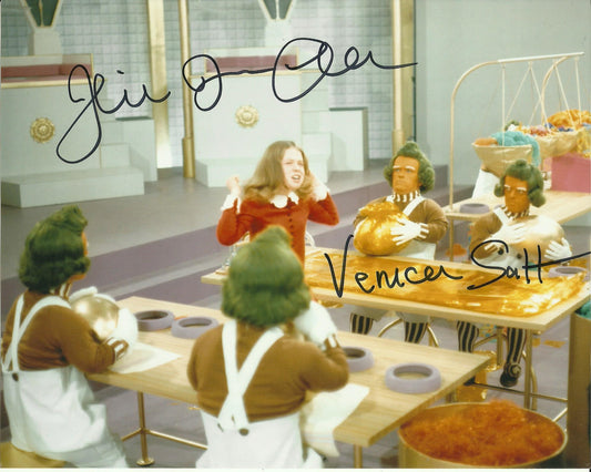 JULIE DAWN COLE SIGNED WILLY WONKA 10X8 PHOTO