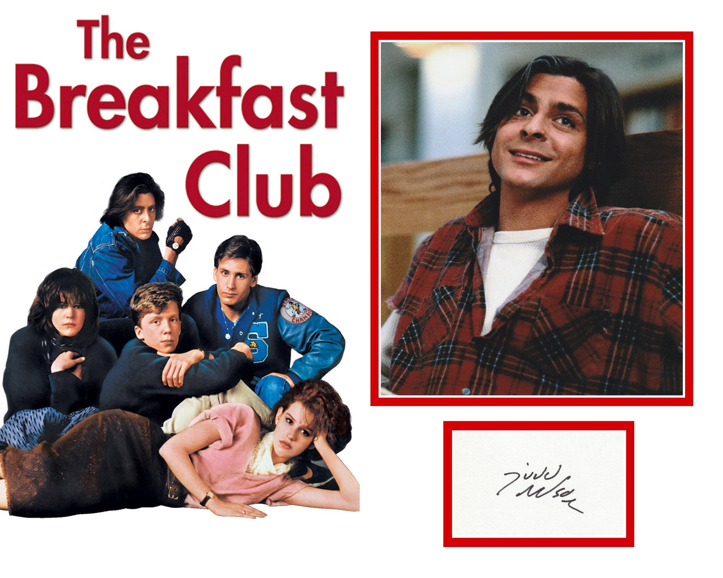 JUDD NELSON SIGNED THE BREAKFAST CLUB PHOTO MOUNT