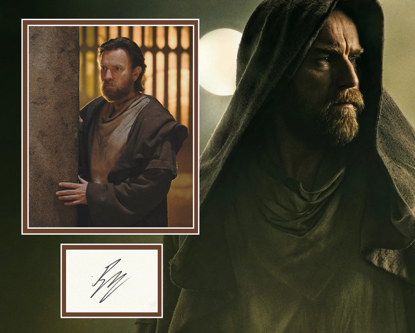 EWAN McGREGOR SIGNED STAR WARS OBI-WAN PHOTO MOUNT