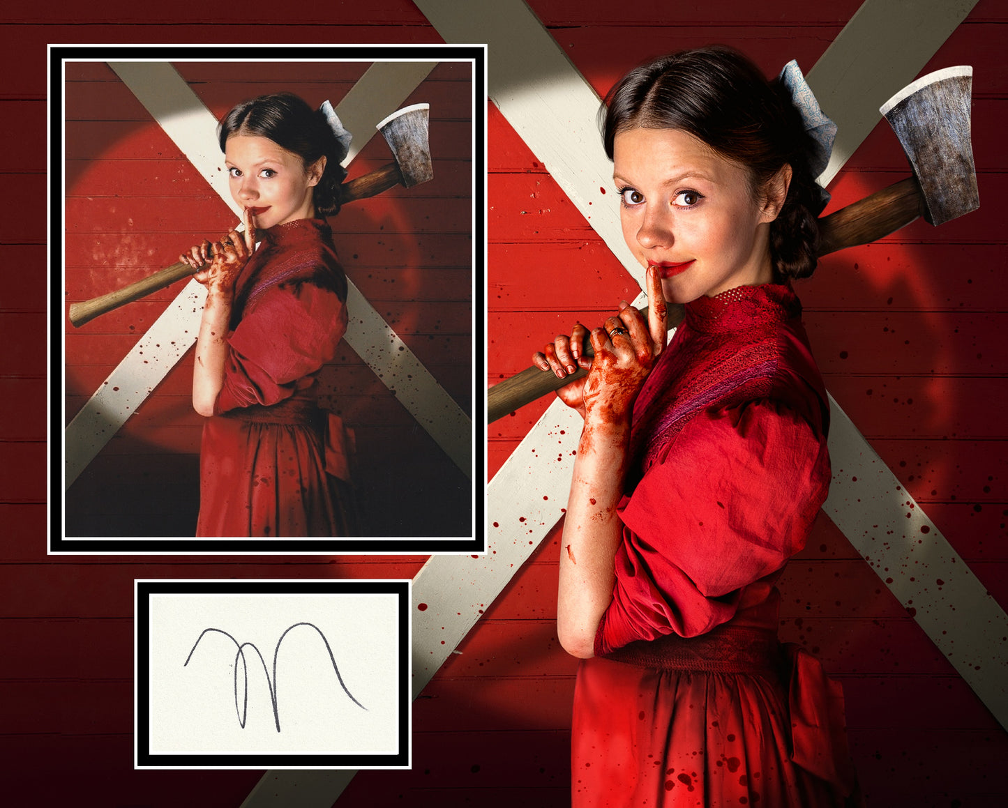 MIA GOTH SIGNED PEARL / MAXINE PHOTO MOUNT