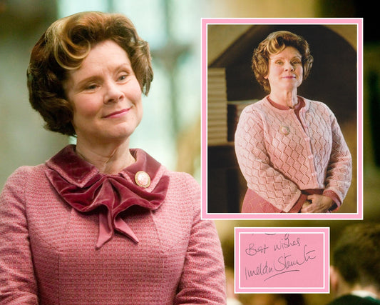 IMELDA STAUNTON SIGNED HARRY POTTER PHOTO MOUNT