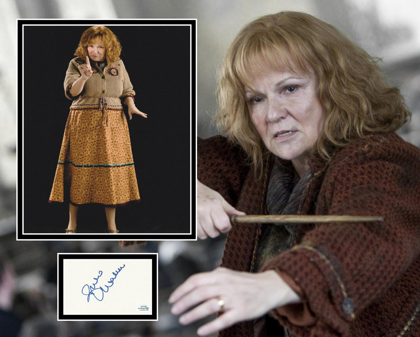 JULIE WALTERS SIGNED HARRY POTTER PHOTO MOUNT ALSO ACOA