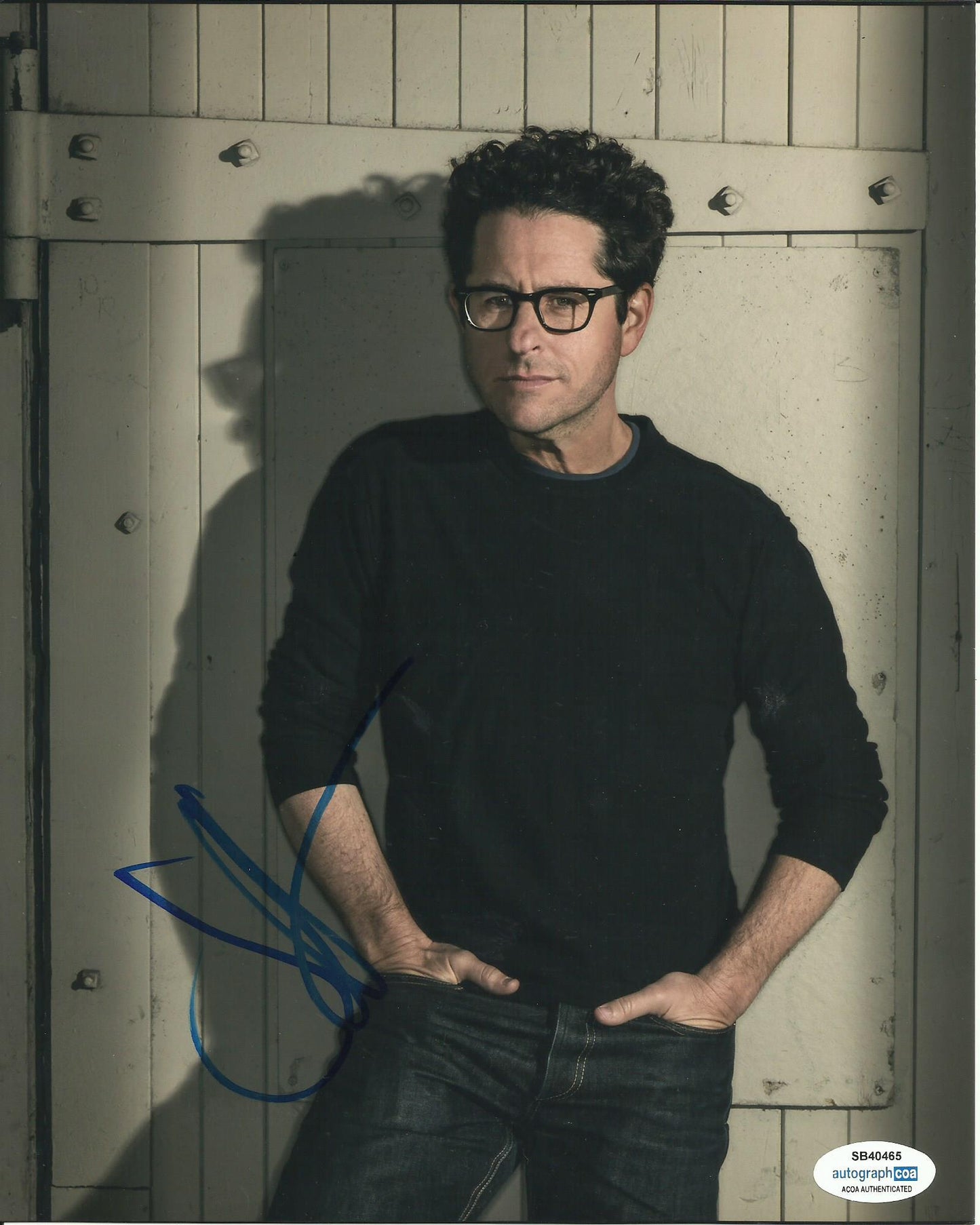JJ ABRAMS SIGNED 8X10 PHOTO (1) ALSO ACOA CERTIFIED