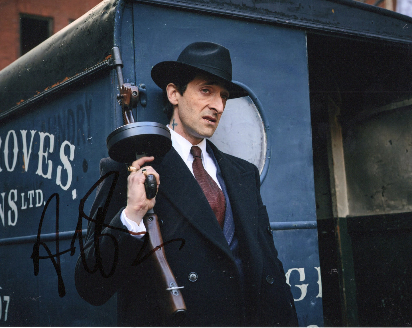 ADRIEN BRODY SIGNED PEAKY BLINDERS 8X10 PHOTO (2)