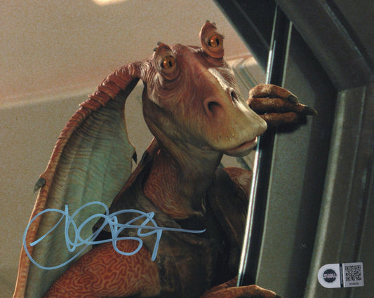 AHMED BEST SIGNED STAR WARS 8X10 PHOTO (3) ALSO SWAU