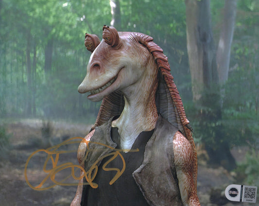 AHMED BEST SIGNED STAR WARS 8X10 PHOTO (1) ALSO SWAU