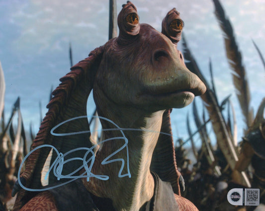 AHMED BEST SIGNED STAR WARS 8X10 PHOTO (2) ALSO SWAU