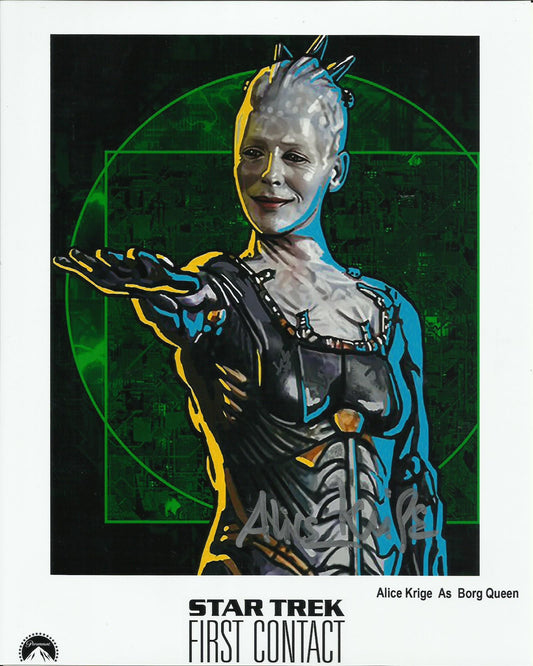 ALICE KRIGE SIGNED STAR TREK 8X10 PHOTO (5)
