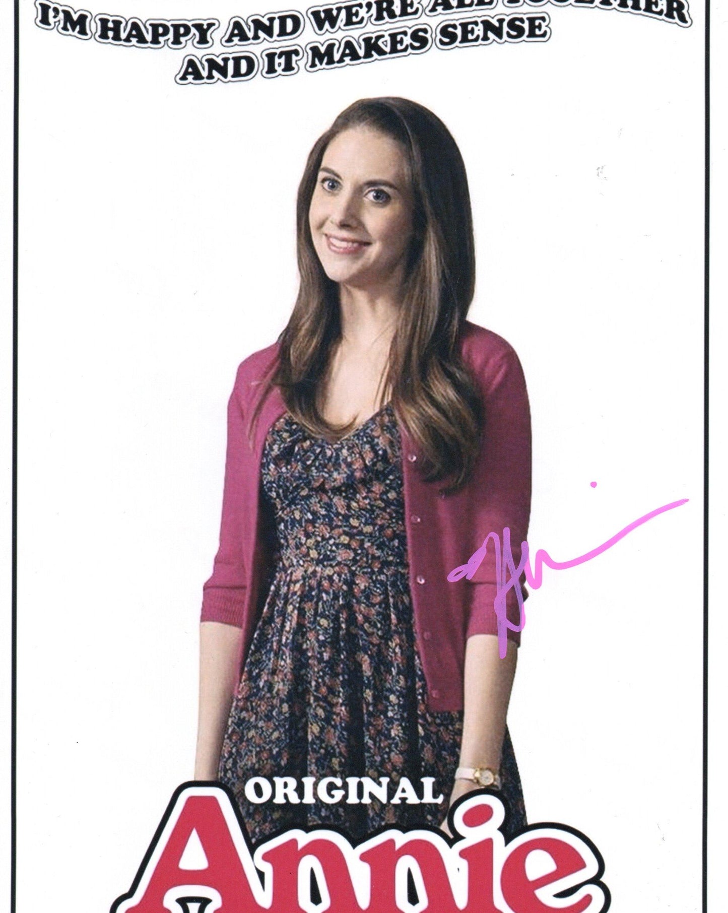 ALISON BRIE SIGNED COMMUNITY 10X8 PHOTO (1)