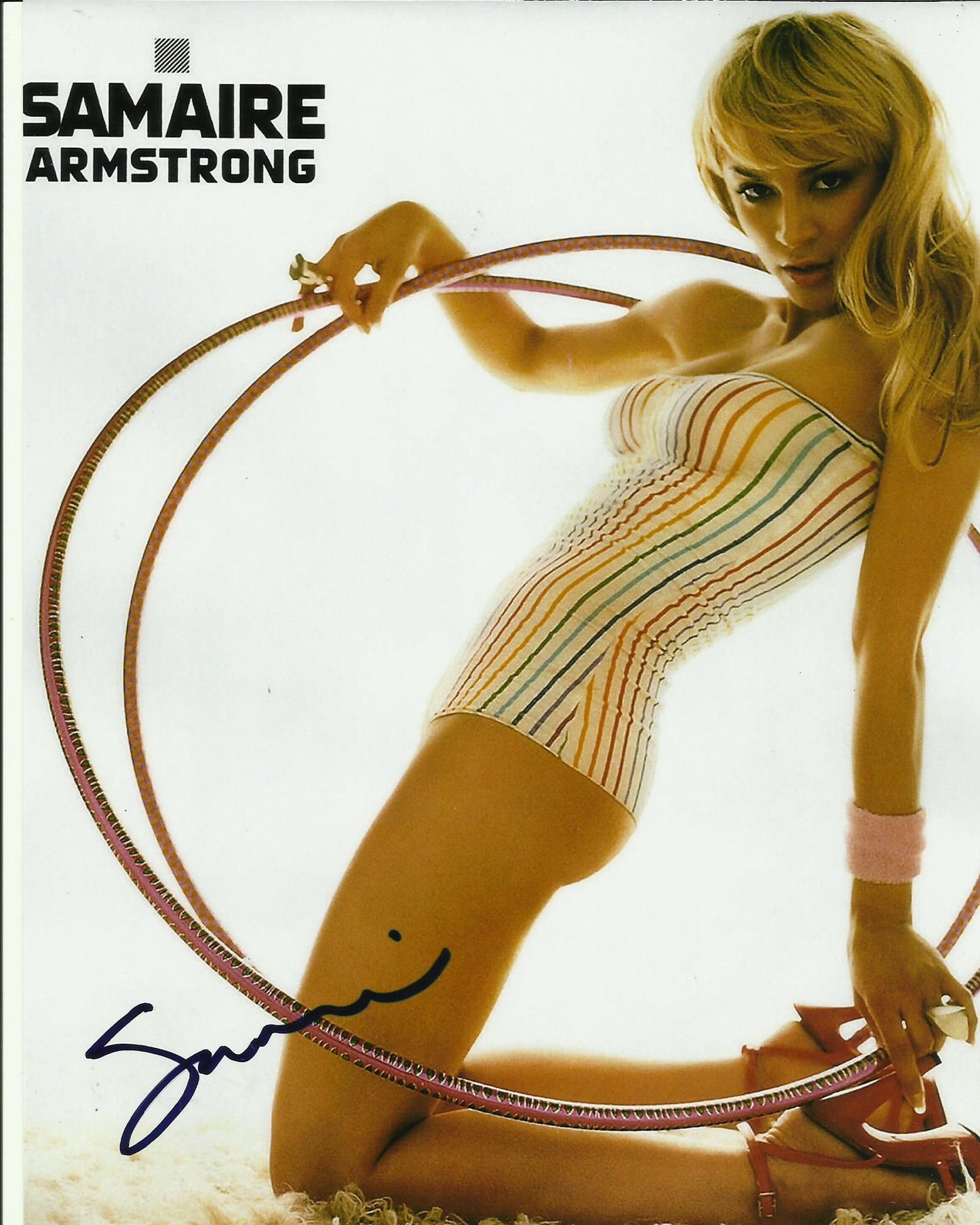 SAMAIRE AMSTRONG SIGNED SEXY 10X8 PHOTO (3)
