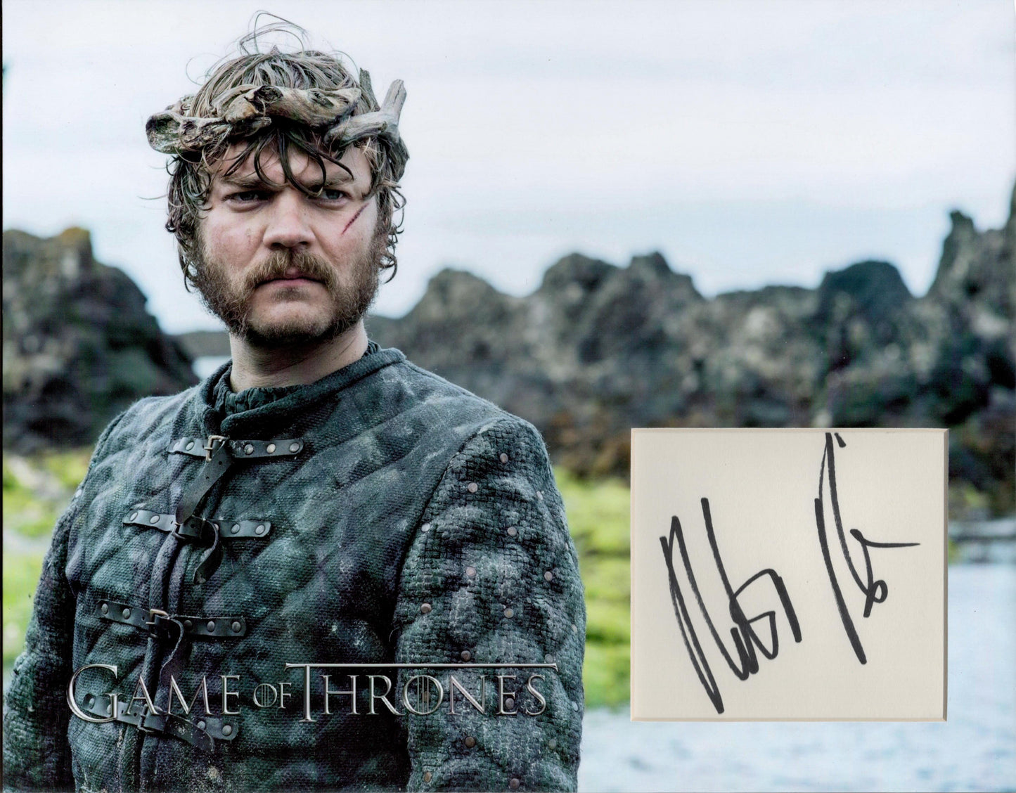 PILOU ASBAEK SIGNED 14X11 GAME OF THRONES PHOTO MOUNT (1)