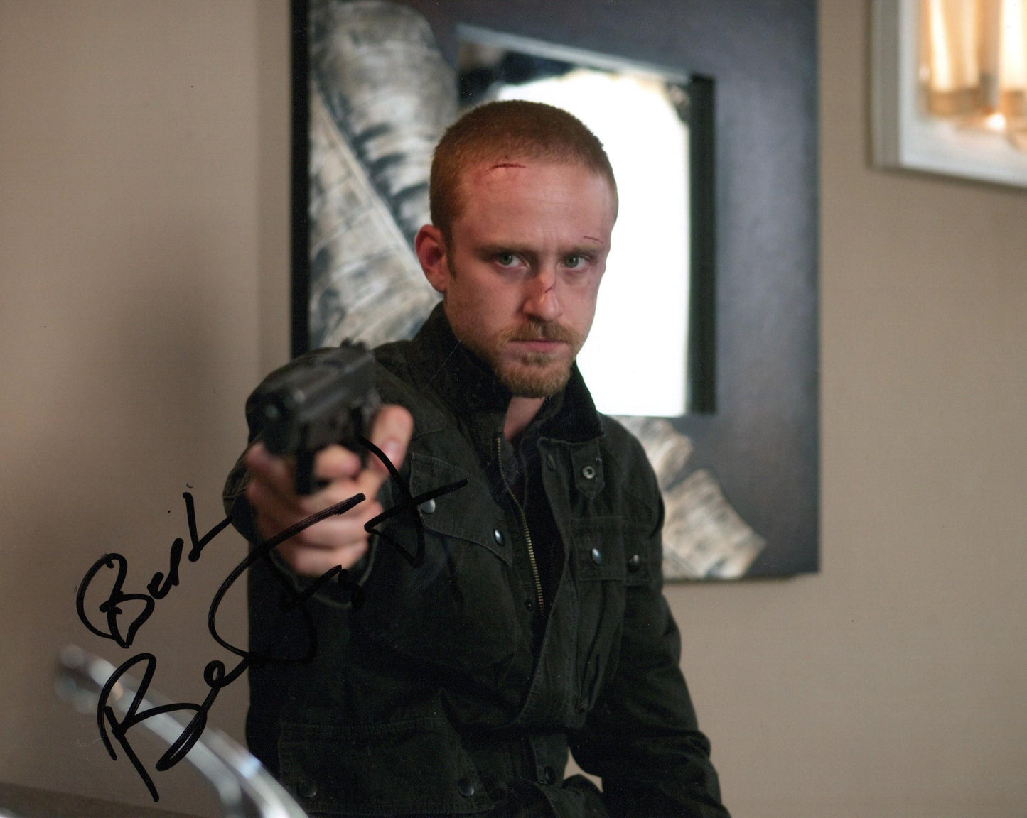 BEN FOSTER SIGNED THE MECHANIC 8X10 PHOTO
