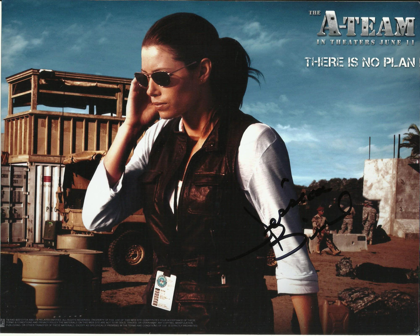 JESSICA BIEL SIGNED THE A TEAM 8X10 PHOTO