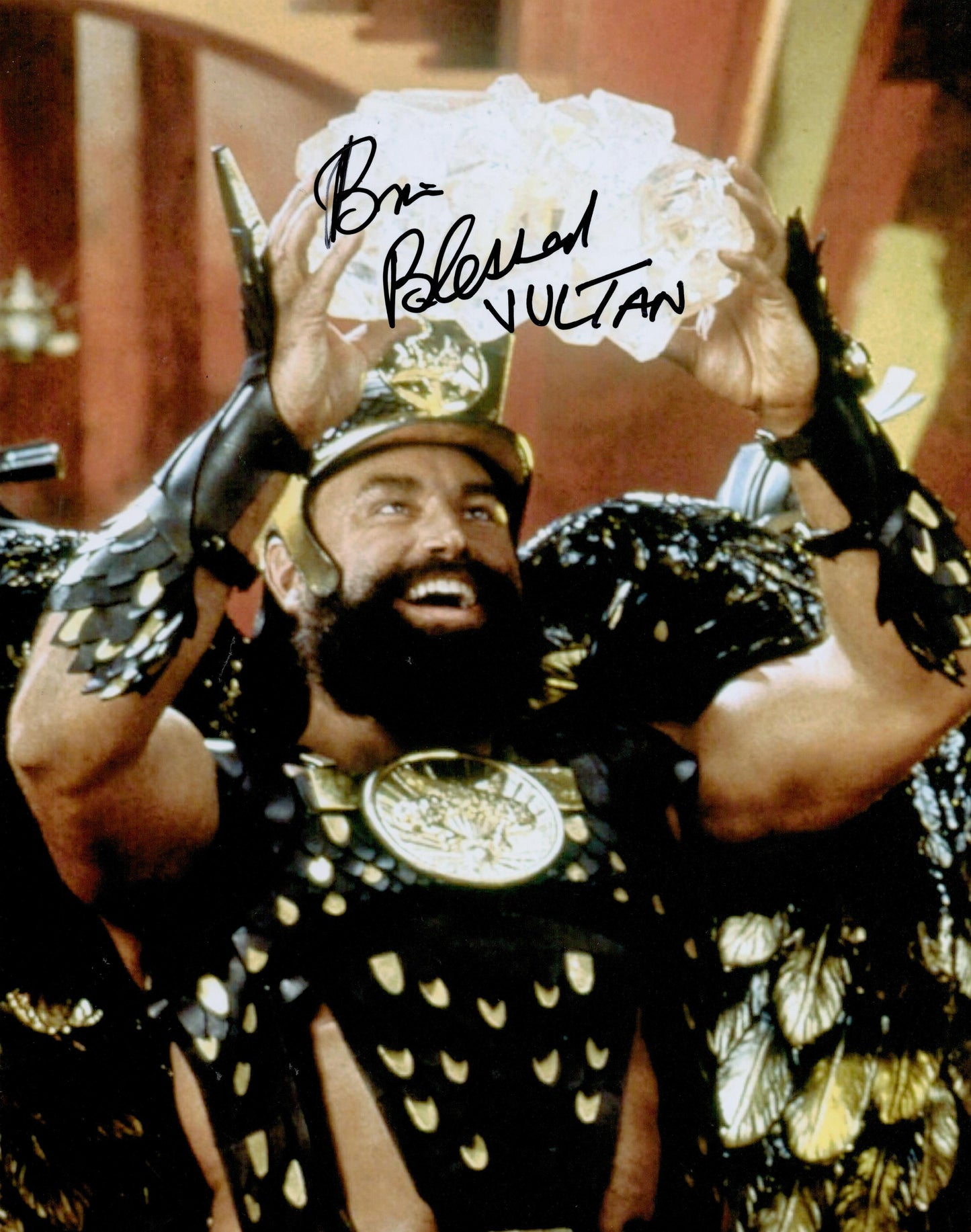 BRIAN BLESSED SIGNED 14X11 FLASH GORDON PHOTO (1)