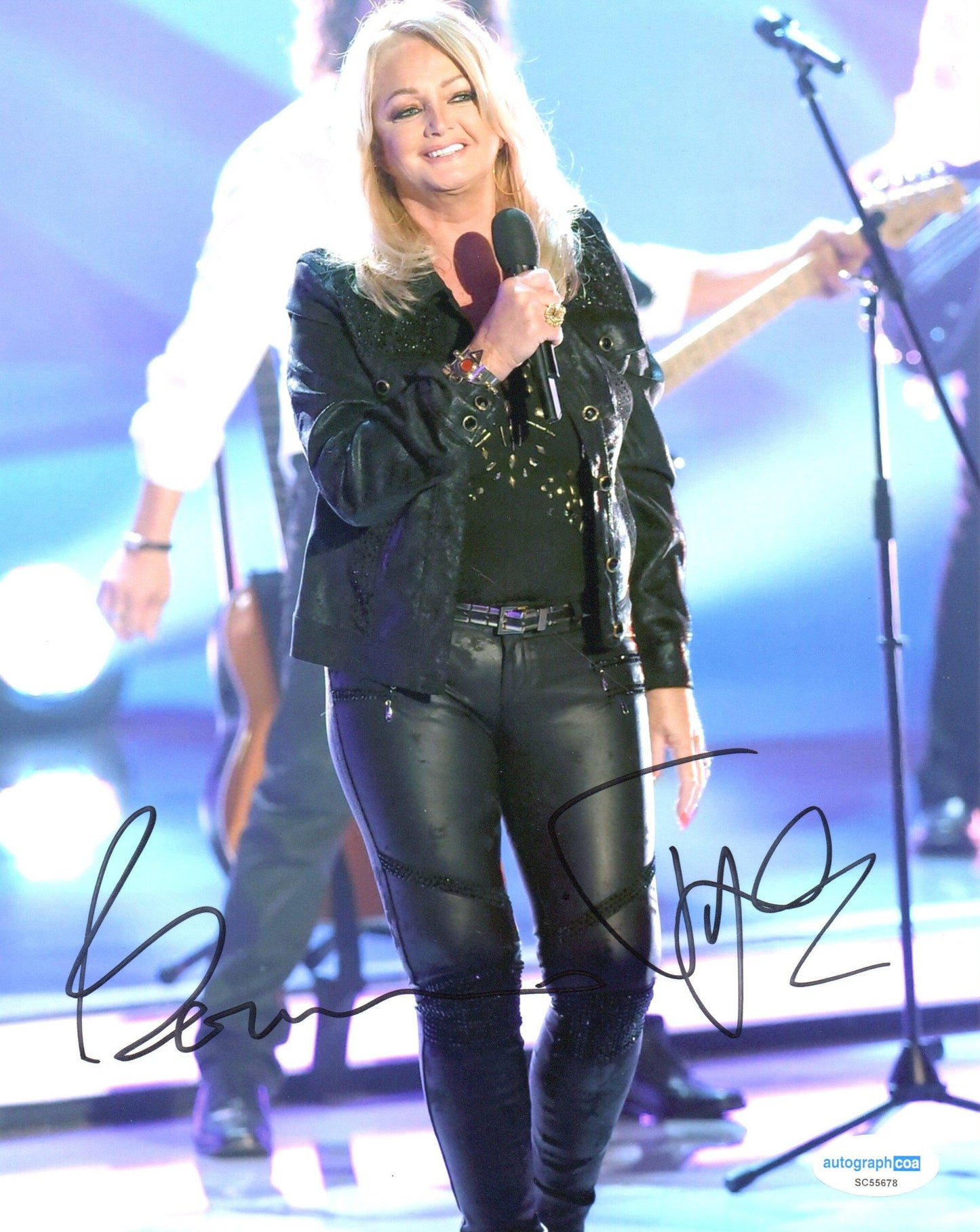 BONNIE TYLER SIGNED 10X8 PHOTO (1) ALSO ACOA CERTIFIED