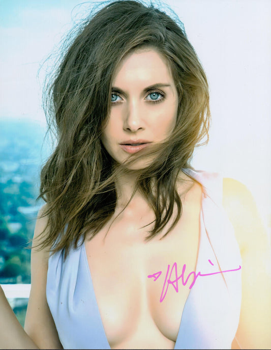 ALISON BRIE SIGNED SEXY COMMUNITY 14X11 PHOTO (1)