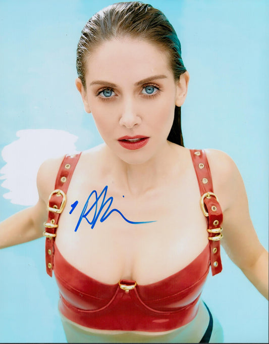 ALISON BRIE SIGNED SEXY COMMUNITY 14X11 PHOTO (3)