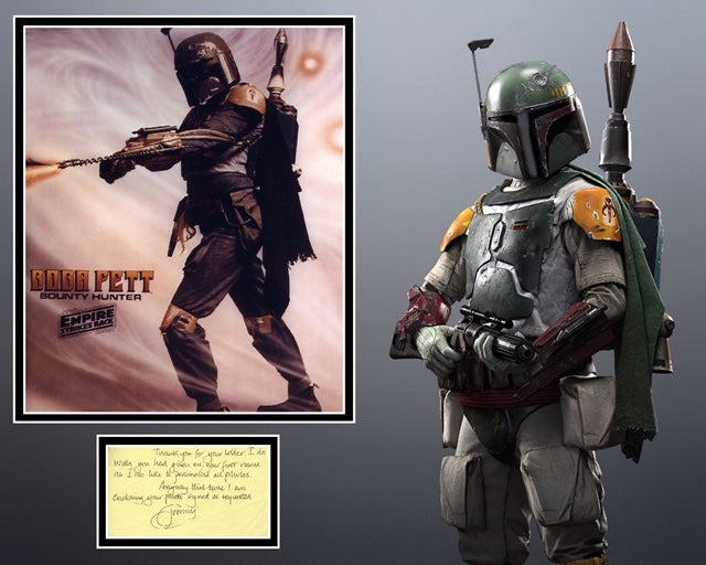 JEREMY BULLOCH SIGNED STAR WARS PHOTO MOUNT UACC REG 242