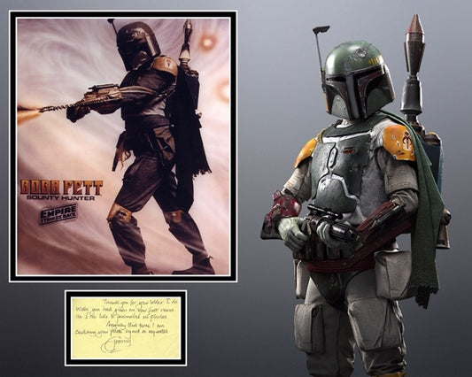 JEREMY BULLOCH SIGNED STAR WARS PHOTO MOUNT UACC REG 242