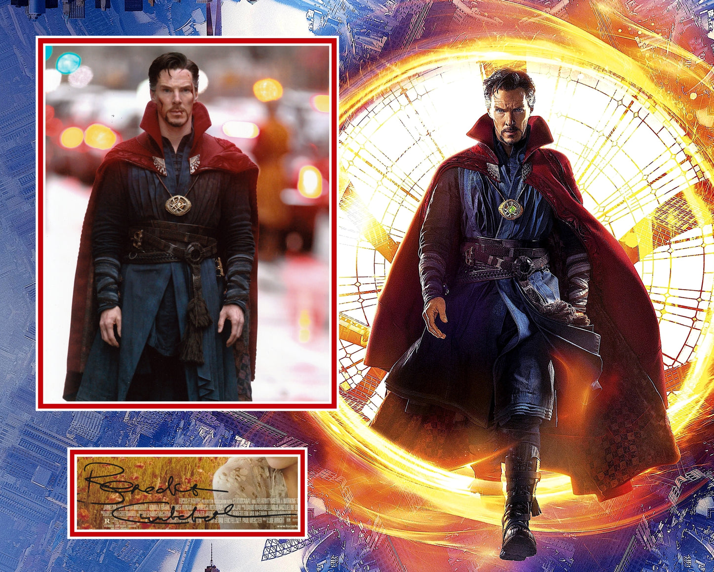 BENEDICT CUMBERBATCH SIGNED DR STRANGE PHOTO MOUNT