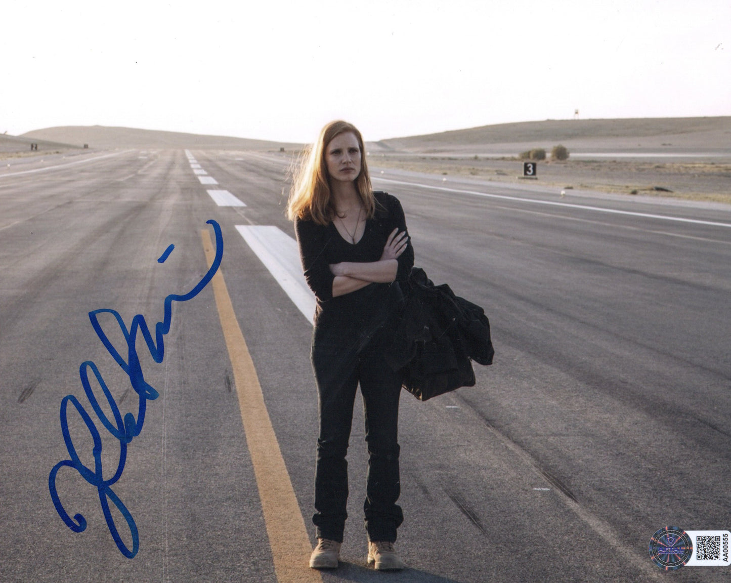 JESSICA CHASTAIN SIGNED ZERO DARK THIRTY 10X8 PHOTO (2) ALSO AFTAL AUTHENTICATION