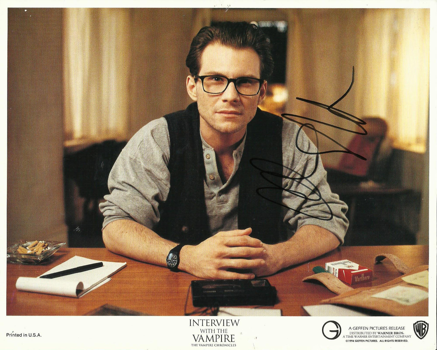 CHRISTIAN SLATER SIGNED INTERVIEW WITH A VAMPIRE 8X10 PHOTO (2)
