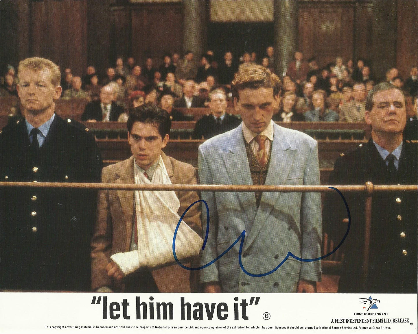CHRISTOPHER ECCLESTON SIGNED LET HIM HAVE IT 8X10 PHOTO