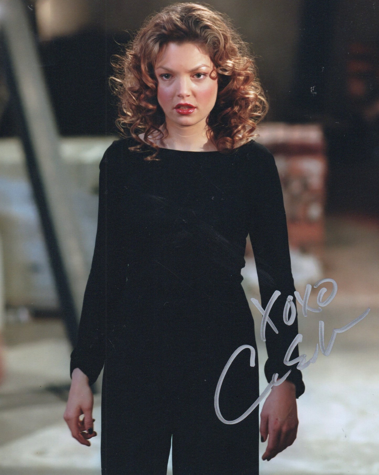 CLARE KRAMER SIGNED BUFFY 10X8 PHOTO