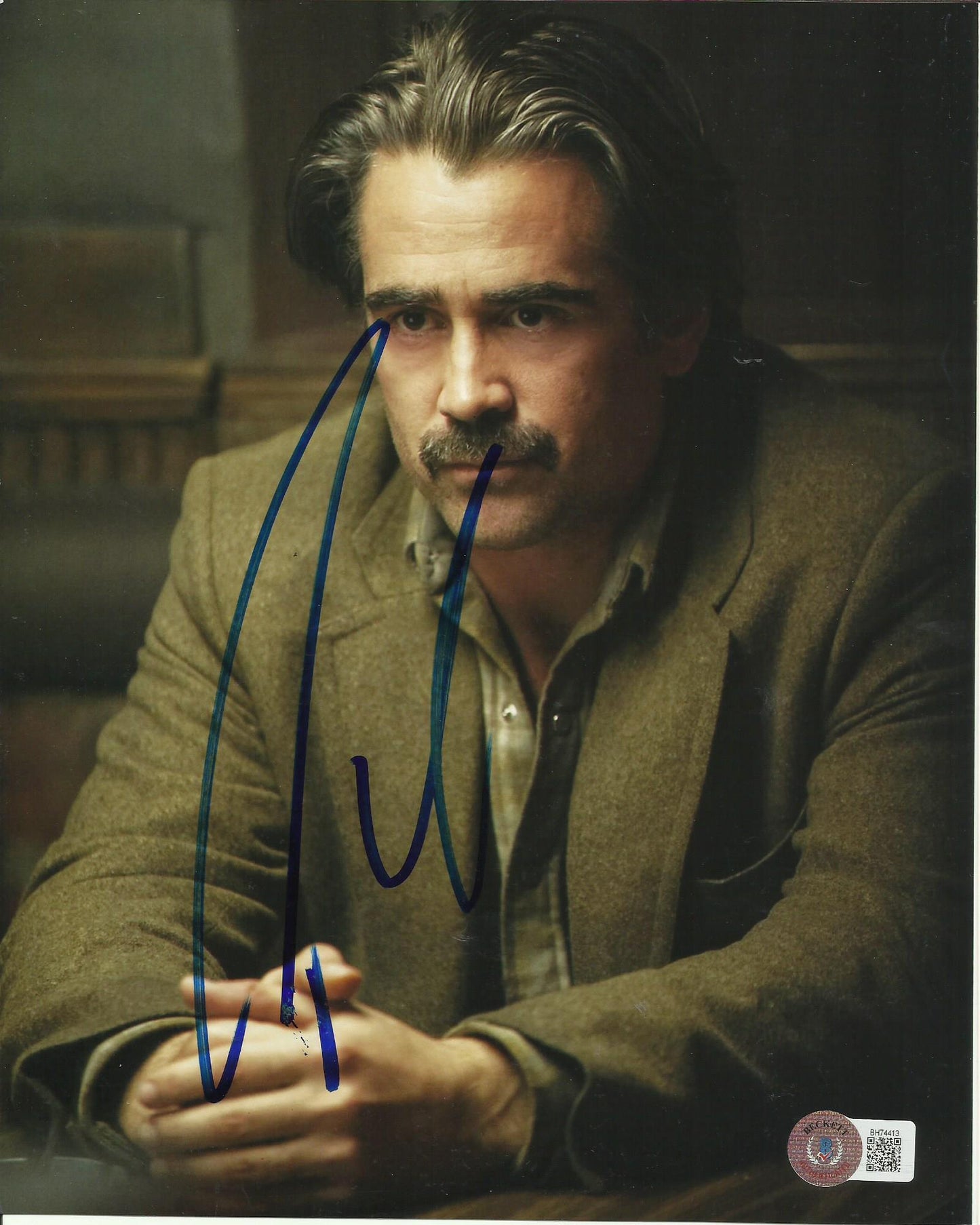 COLIN FARRELL SIGNED TRUE DETECTIVE 8X10 PHOTO (2) ALSO BECKETTS COA