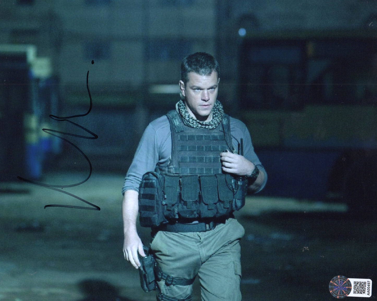 MATT DAMON SIGNED THE GREEN ZONE 8X10 PHOTO ALSO AFTAL AUTHENTICATION